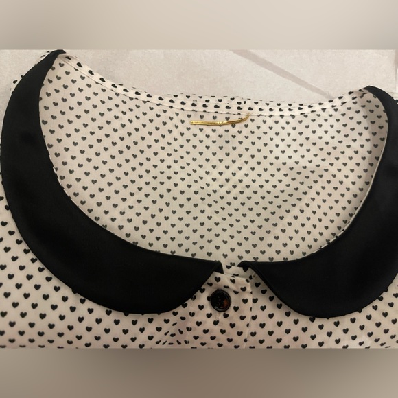 SAINT LAURENT BLACK/WHITE POLKA DOT - Picture 5 of 5